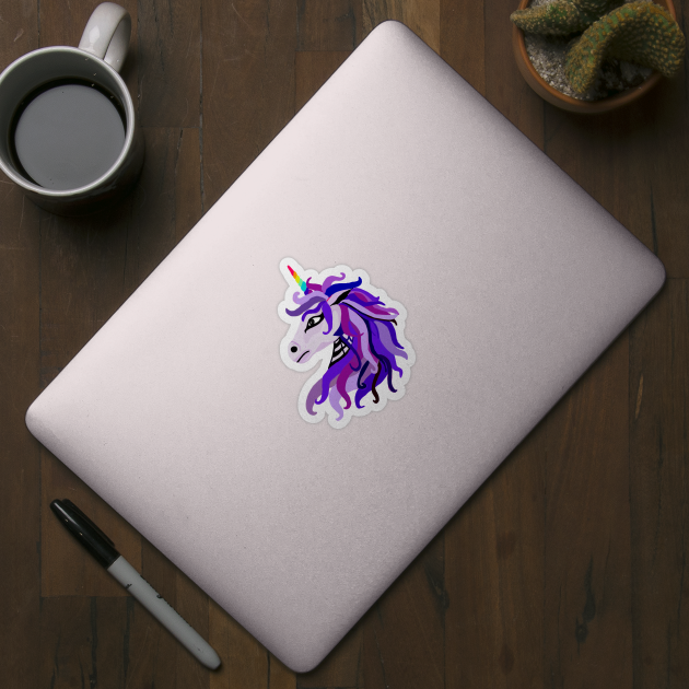 Purple Unicorn by MGphotoart